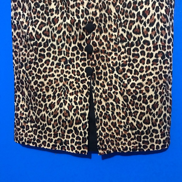 Leopard/cheetah print pinup pencil skirt - Picture 3 of 4